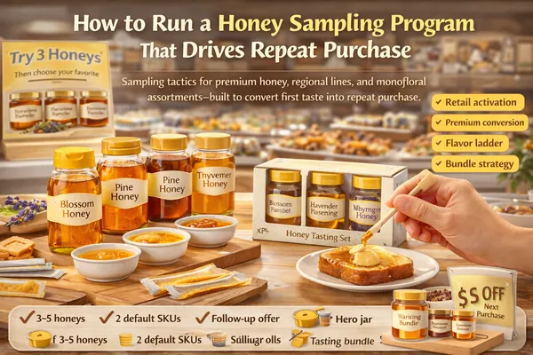 How to Run a Honey Sampling Program That Drives Repeat Purchase