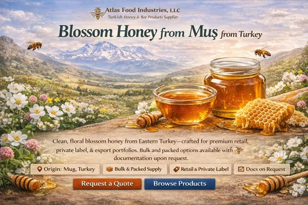 Blossom Honey from Muş honey supply